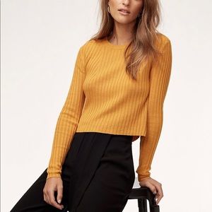 SALE Babaton Aritzia Nathaniel Cropped Sweater 💛